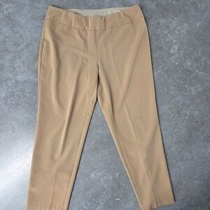 Alia Tan Straight-Leg Trousers